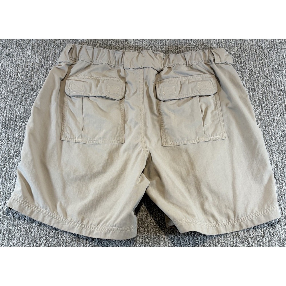 Lot of 3 Duluth Trading Nylon Shorts Large Beige Flex Dry On The Fly Relaxed Fit - Picture 12 of 13